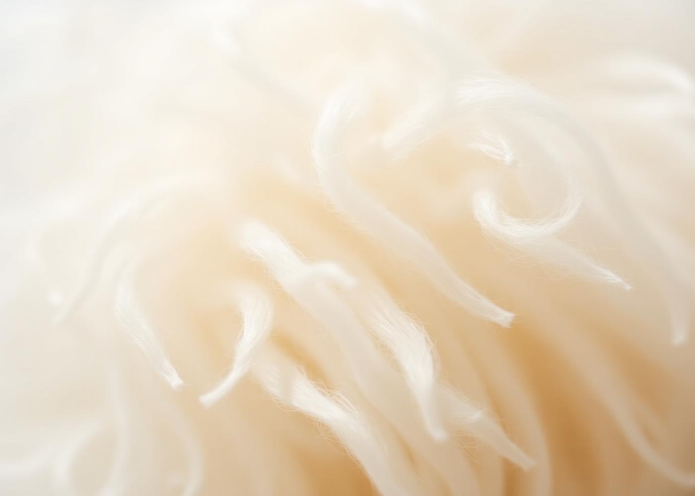 Macro photograph of raw cotton fibre